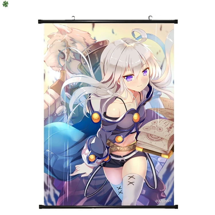 Anime Manga Starting the Magical Book from Zero Wall Poster Canvas Painting Hanging Scroll for Home Decore Posters