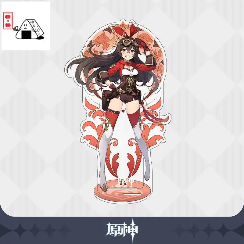 Game Genshin Impact Mondstadt Theme Official Authentic Jean Lisa Acrylic Figure Stand Model Plate Desk Decor Toy  Xmas Gifts