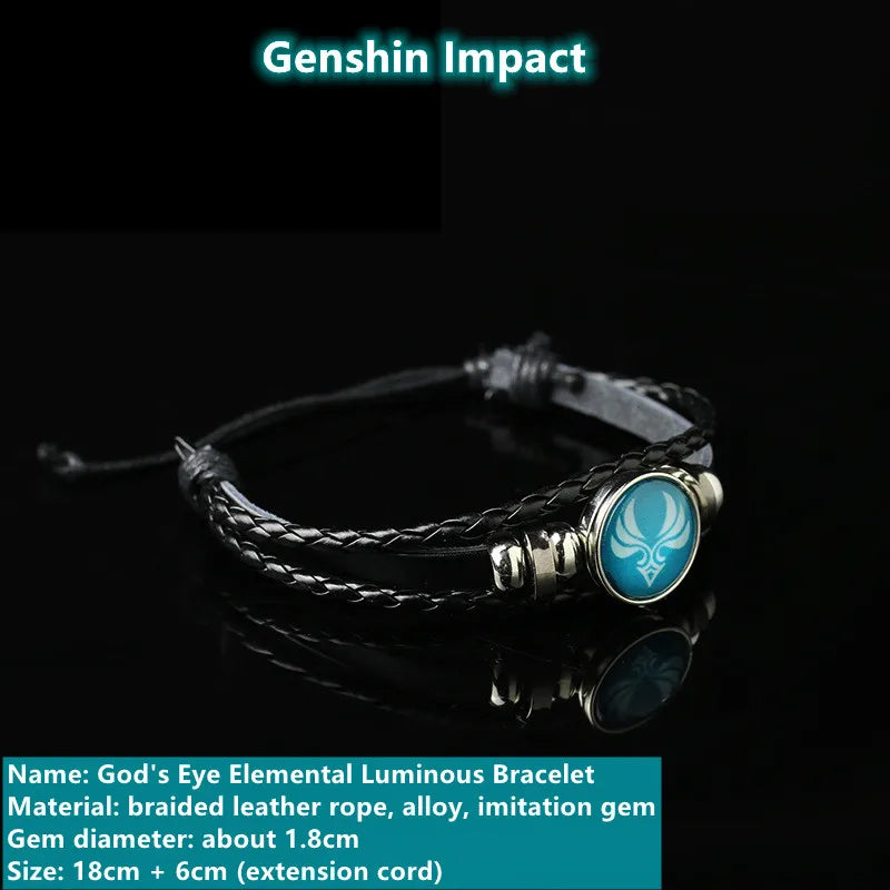 Anime Game Genshin Impact COSPLAY God's Eye Luminous Element Bracelet, Project Game Props, Cute And Personalized Gifts