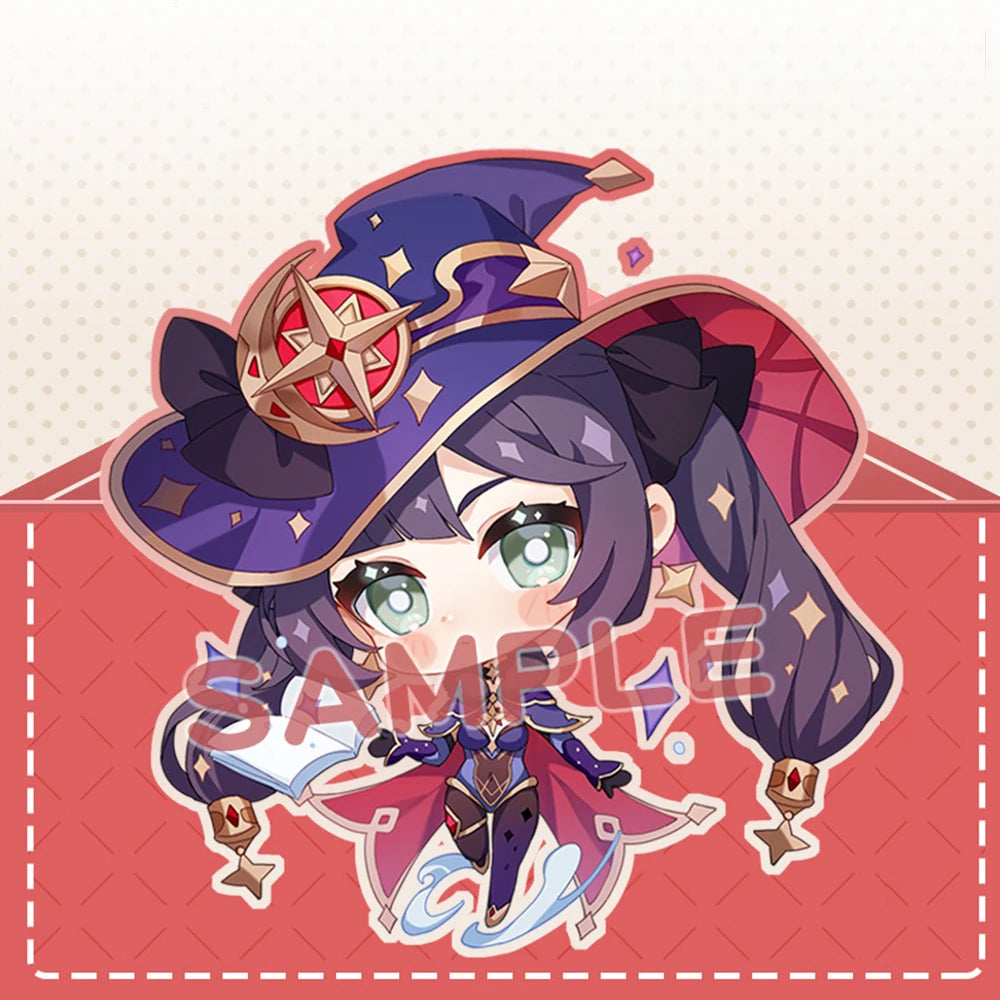 Anime Impact Cosplay Chibi Hutao Xiao Ganyu Keychain Venti Albedo Cute Character Car Pendant Fans Collection Props