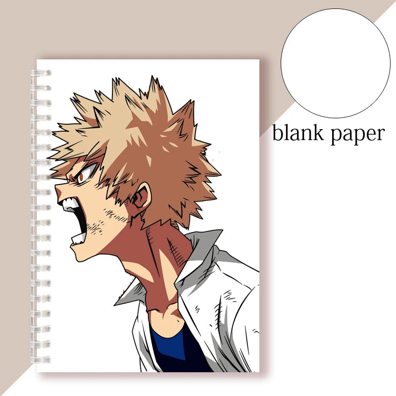 Anime My Hero Academia Spiral Notebook Sketch Note Book Boku No Hero Academia Notepad For Writing Painting Journal COSPLAY Gifts