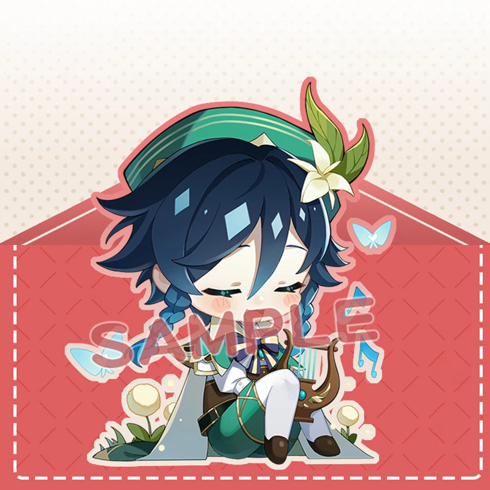 Anime Impact Cosplay Chibi Hutao Xiao Ganyu Keychain Venti Albedo Cute Character Car Pendant Fans Collection Props