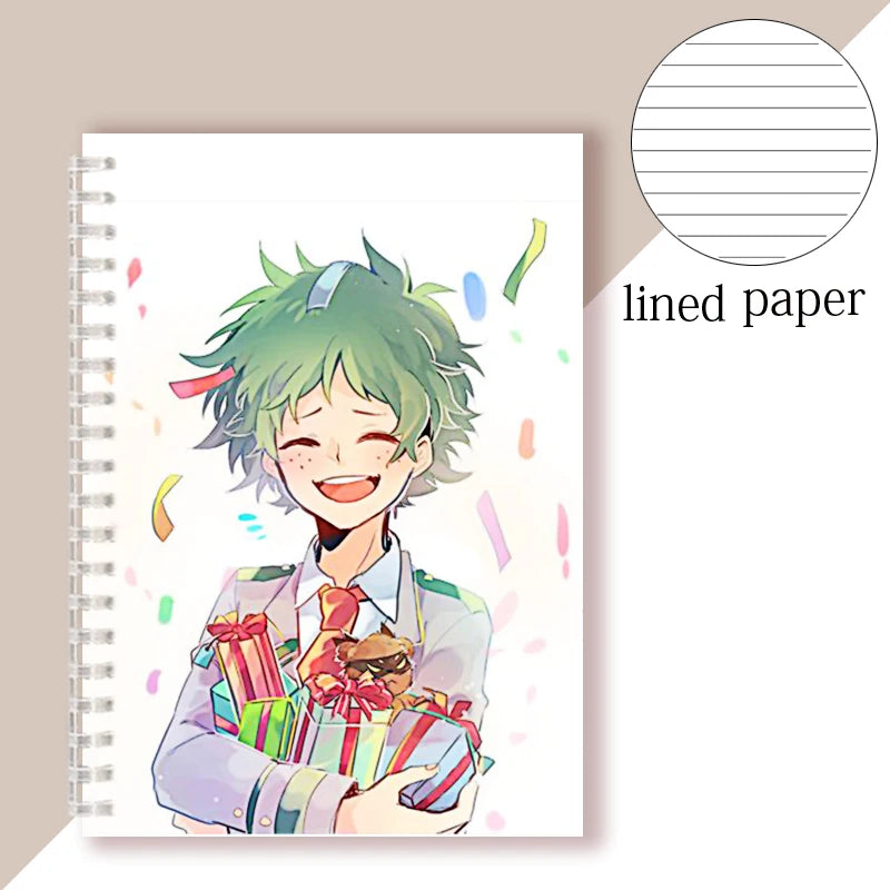 Anime My Hero Academia Spiral Notebook Sketch Note Book Boku No Hero Academia Notepad For Writing Painting Journal COSPLAY Gifts