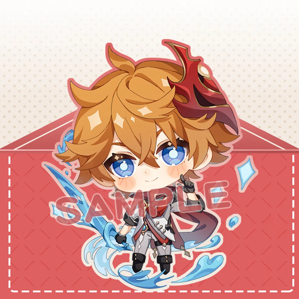 Anime Impact Cosplay Chibi Hutao Xiao Ganyu Keychain Venti Albedo Cute Character Car Pendant Fans Collection Props