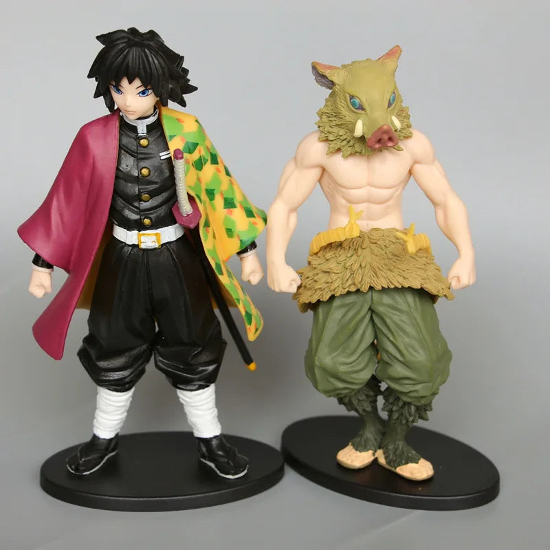 Anime 6pcs Demon Slayer Figure 7cm Kimetsu No Yaiba Figure Q Posket Kamado Tanjirou Kamado Nezuko Agatsuma Figure Toys
