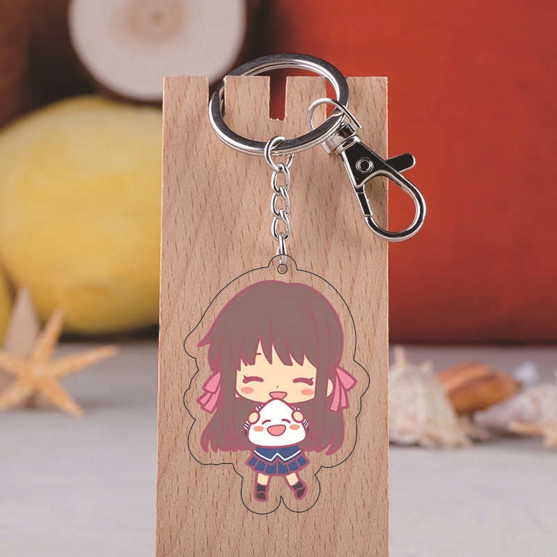 Anime Fruits Basket Acrylic Keychain Tohru Souma Sohma Ayame Shigure Cartoon Figure Key Chain Pendant Gift