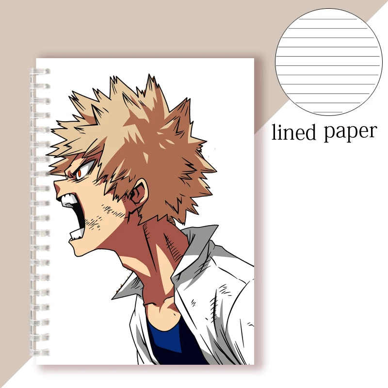 Anime My Hero Academia Spiral Notebook Sketch Note Book Boku No Hero Academia Notepad For Writing Painting Journal COSPLAY Gifts