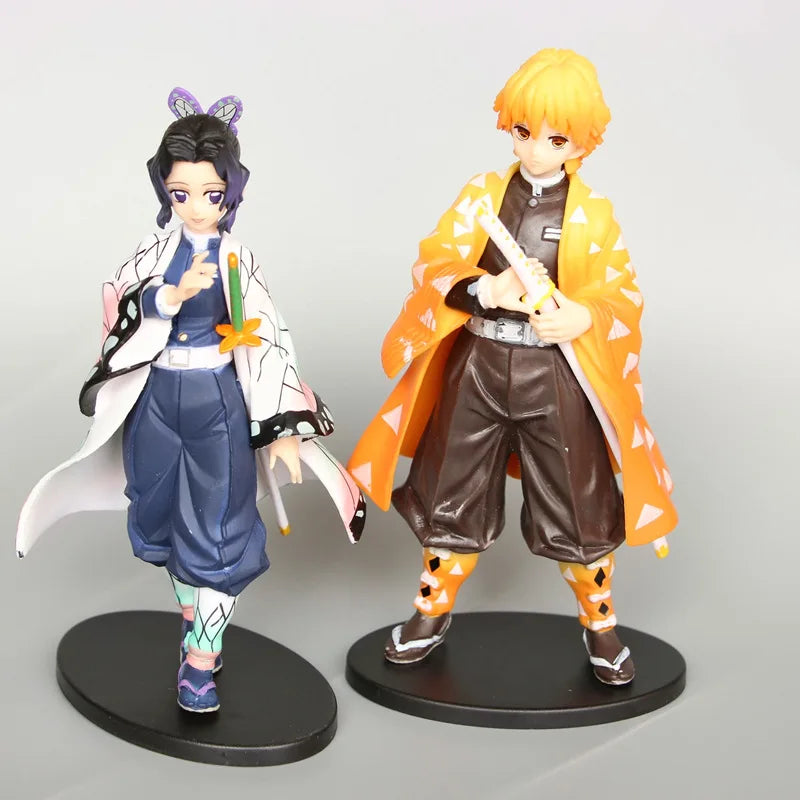Anime 6pcs Demon Slayer Figure 7cm Kimetsu No Yaiba Figure Q Posket Kamado Tanjirou Kamado Nezuko Agatsuma Figure Toys