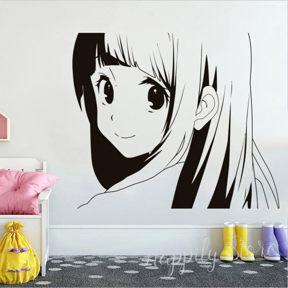 Cartoon Anime Decoration Manga Wall Decal Stickers Home Vinyl Bedroom Living Room Kids for Daughter Son Room Kawaii Decals P768