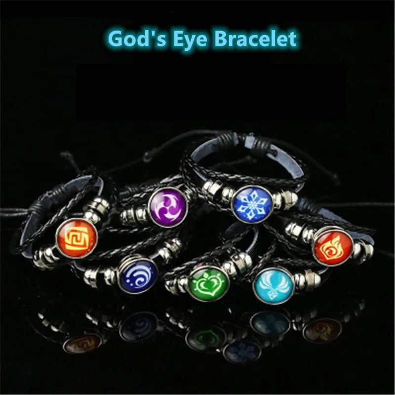 Anime Game Genshin Impact COSPLAY God's Eye Luminous Element Bracelet, Project Game Props, Cute And Personalized Gifts
