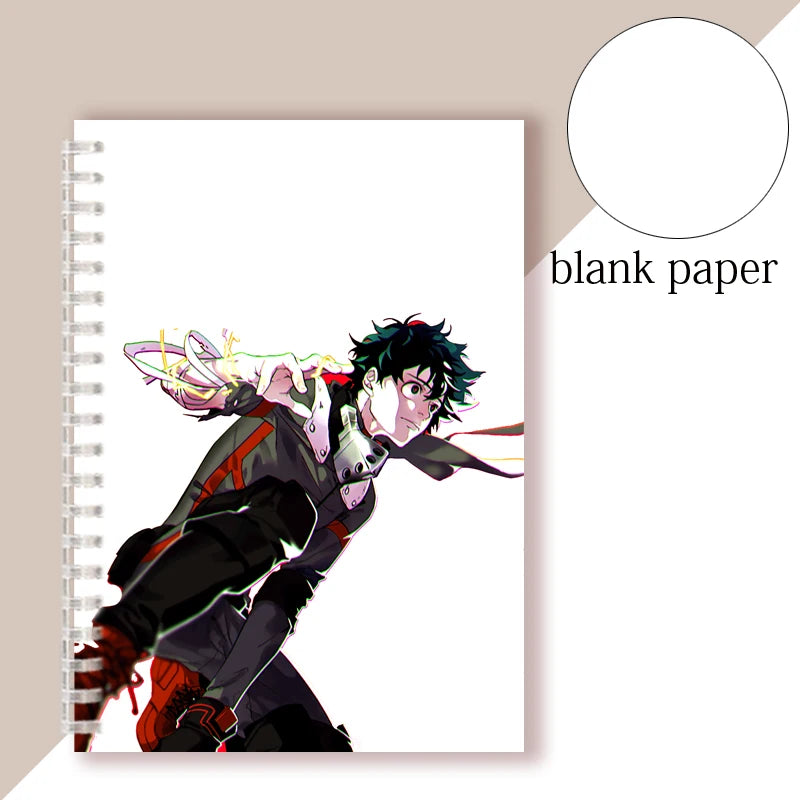 Anime My Hero Academia Spiral Notebook Sketch Note Book Boku No Hero Academia Notepad For Writing Painting Journal COSPLAY Gifts