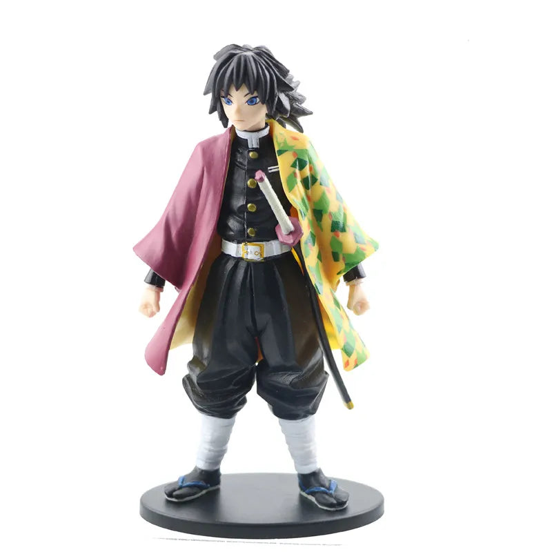 Anime 6pcs Demon Slayer Figure 7cm Kimetsu No Yaiba Figure Q Posket Kamado Tanjirou Kamado Nezuko Agatsuma Figure Toys