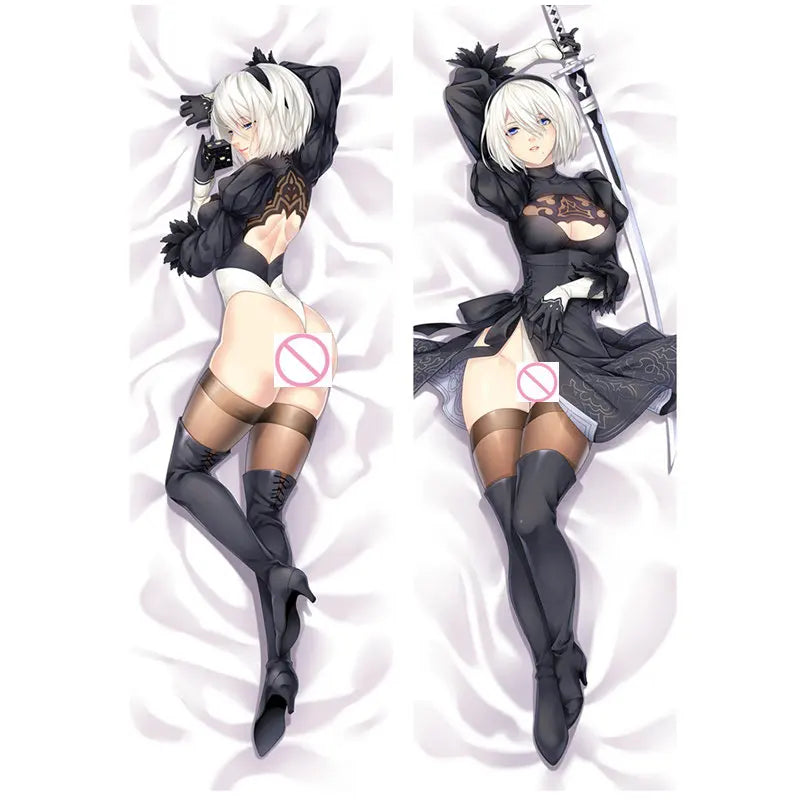Anime Game NieR:Automata Decorative Pillow Case YoRHa Type A No. 2b 9S pillow Cover Double-sided Bedding Body Hugging pillowcase