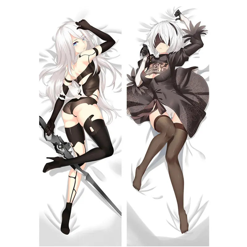 Anime Game NieR:Automata Decorative Pillow Case YoRHa Type A No. 2b 9S pillow Cover Double-sided Bedding Body Hugging pillowcase