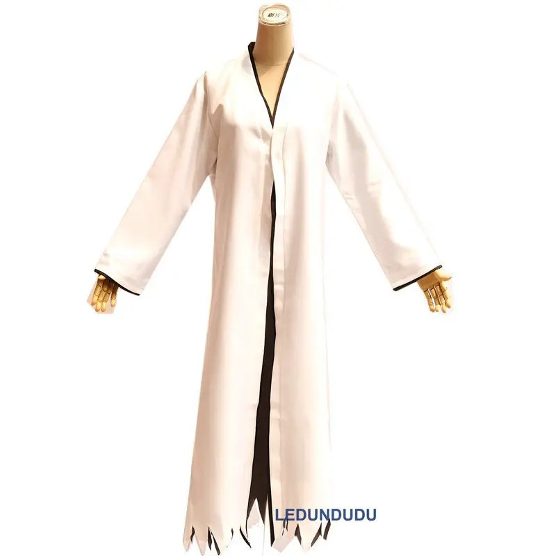 Anime Kurosaki Ichigo Bankai Cloak Black White Robes Pants Uniforms Cosplay Costumes for Halloween Carnival Party