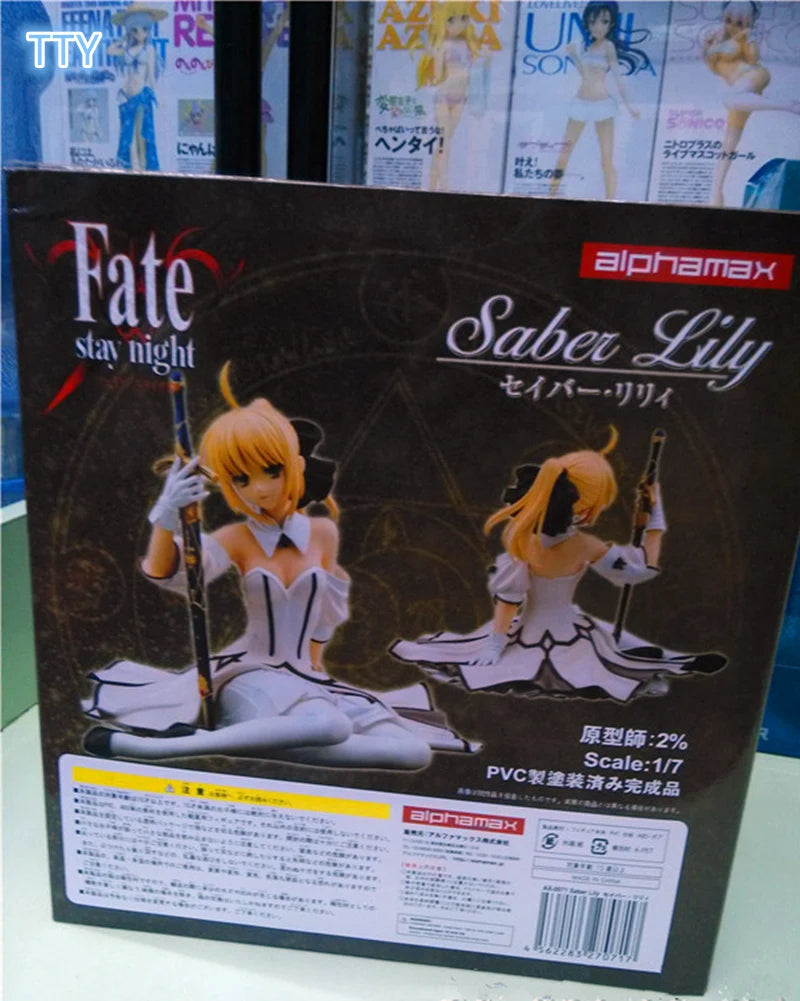 24cm Japan Anime Fate stay Night Action Figure Saber Lily figures PVC Model for collection toys with original box