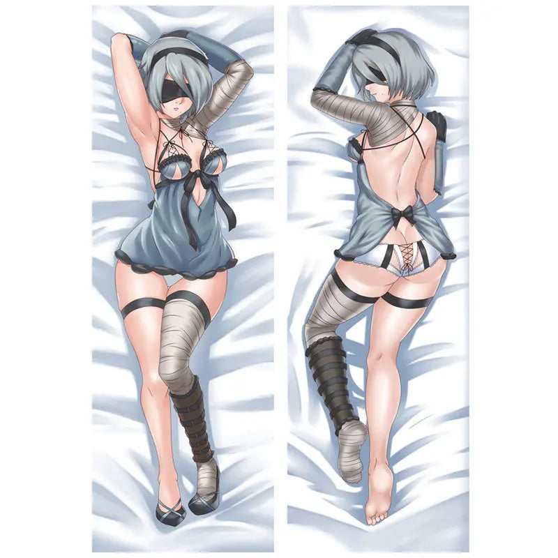 Anime Game NieR:Automata Decorative Pillow Case YoRHa Type A No. 2b 9S pillow Cover Double-sided Bedding Body Hugging pillowcase