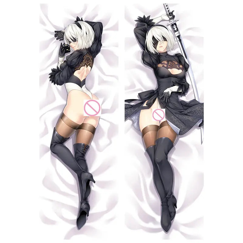 Anime Game NieR:Automata Decorative Pillow Case YoRHa Type A No. 2b 9S pillow Cover Double-sided Bedding Body Hugging pillowcase