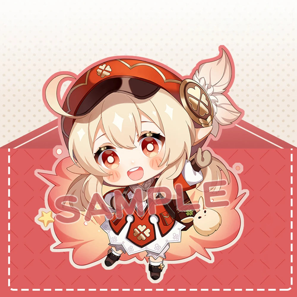Anime Impact Cosplay Chibi Hutao Xiao Ganyu Keychain Venti Albedo Cute Character Car Pendant Fans Collection Props