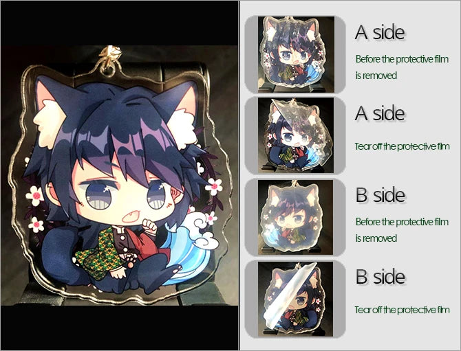 Fate Keychain Man Key Chain Acrylic Women Key Holder Couples Keyring Anime Key Ring Cartoon Pendant Funny Brelok Grand Order