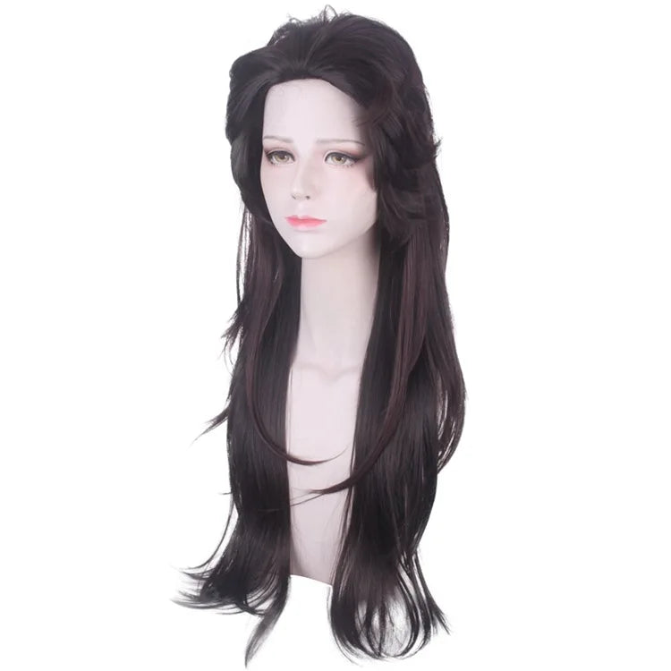 Anime 70CM Kamado Tanjiro Cosplay Sexual Turn Gradual Red Brown Turn Upturned Long Hair Role