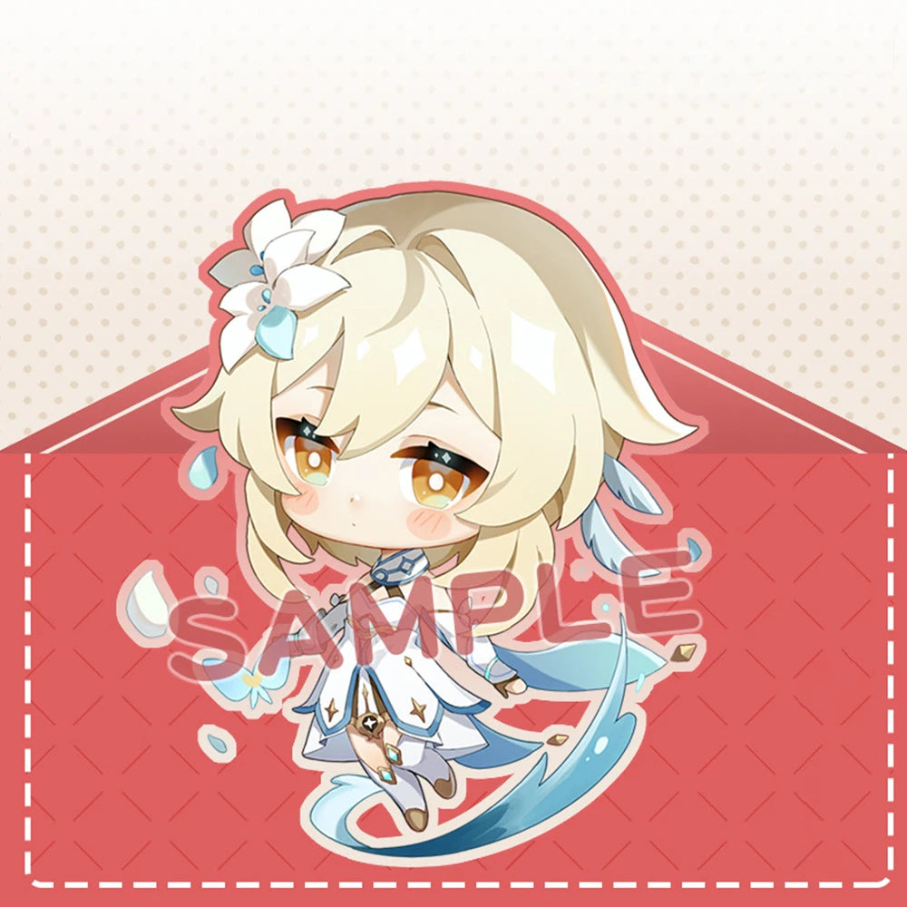 Anime Impact Cosplay Chibi Hutao Xiao Ganyu Keychain Venti Albedo Cute Character Car Pendant Fans Collection Props