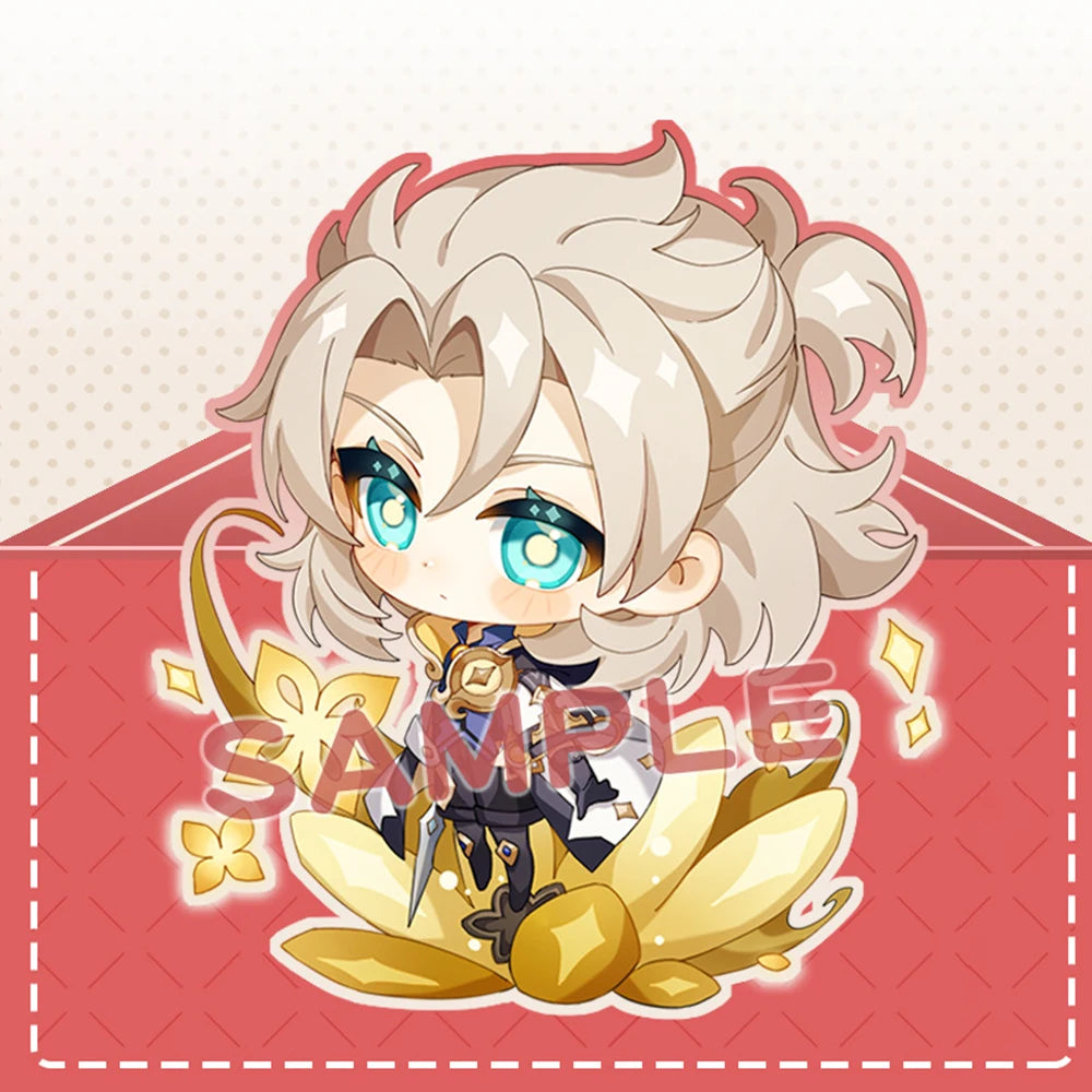 Anime Impact Cosplay Chibi Hutao Xiao Ganyu Keychain Venti Albedo Cute Character Car Pendant Fans Collection Props