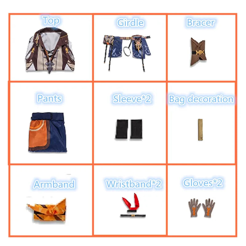 Game Genshin Impact Bennett Cosplay Costume Suit Men Uniform Halloween Costumes Top Pants Glasses Outfits Accessories