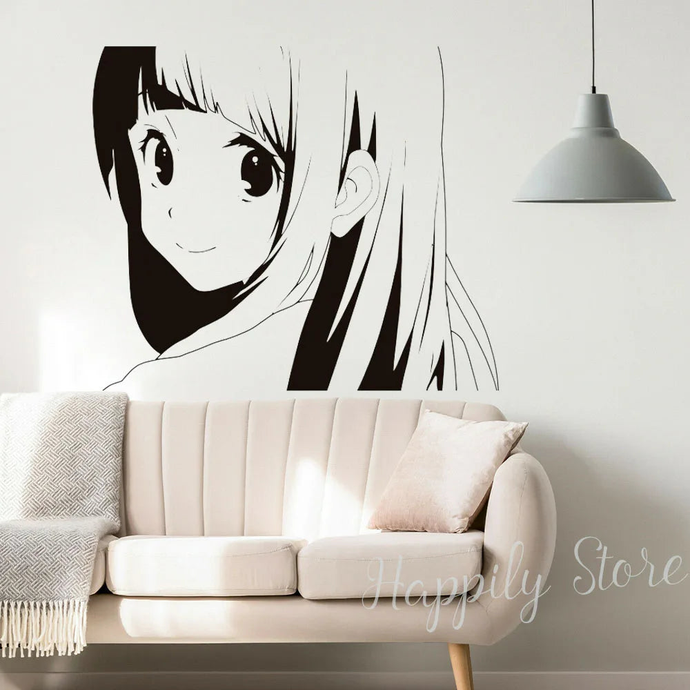 Cartoon Anime Decoration Manga Wall Decal Stickers Home Vinyl Bedroom Living Room Kids for Daughter Son Room Kawaii Decals P768