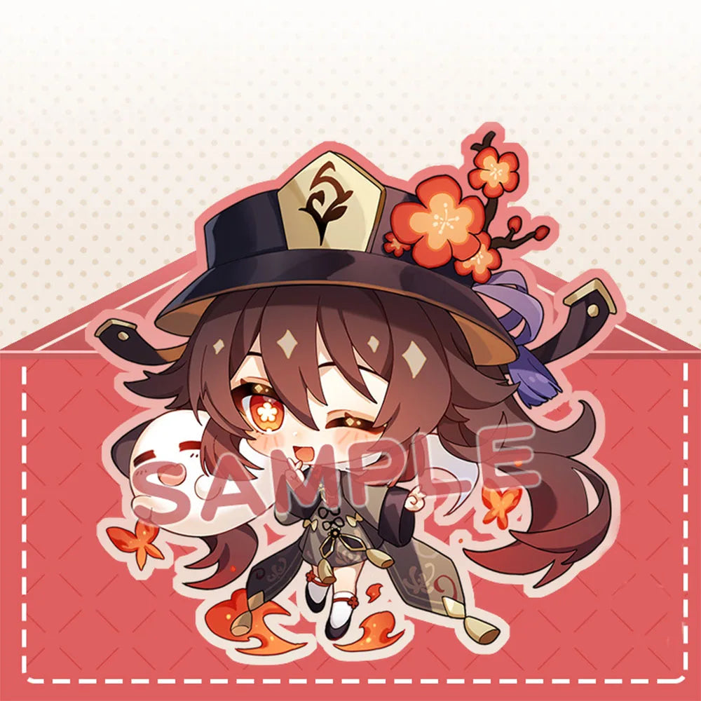Anime Impact Cosplay Chibi Hutao Xiao Ganyu Keychain Venti Albedo Cute Character Car Pendant Fans Collection Props