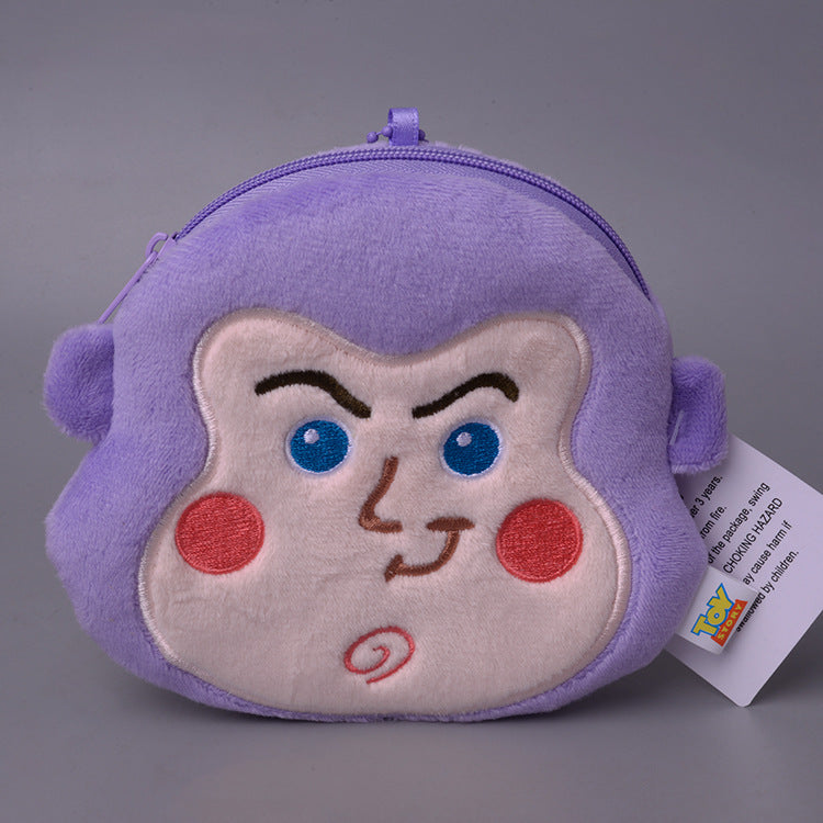 Disney Lotso Bear Buzz 5571 Fashion Anime Coin Purse Cartoon Money Bags Card Key Purses Storage Bag Birthday Gift