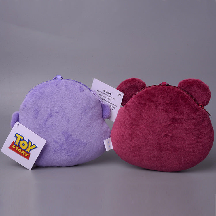 Disney Lotso Bear Buzz 5571 Fashion Anime Coin Purse Cartoon Money Bags Card Key Purses Storage Bag Birthday Gift