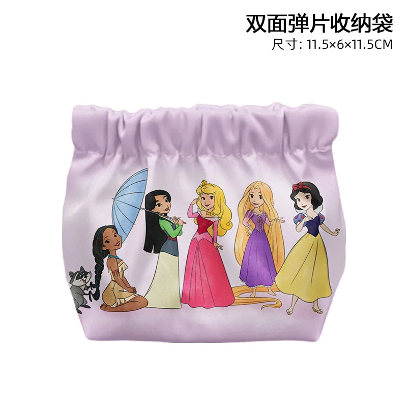 Disney Princess Cinderella T8841 Anime Briefcases Coin Bag Cartoon Makeup Bag Casual Purses Card Storage Handbag Gift