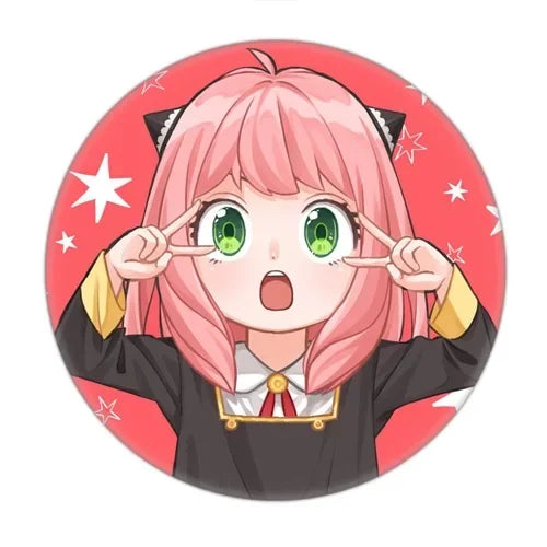 Anime Spy X Family Badge Brooch Pin Cospaly Loid Anya Yor Metal Pins Costume Accessories