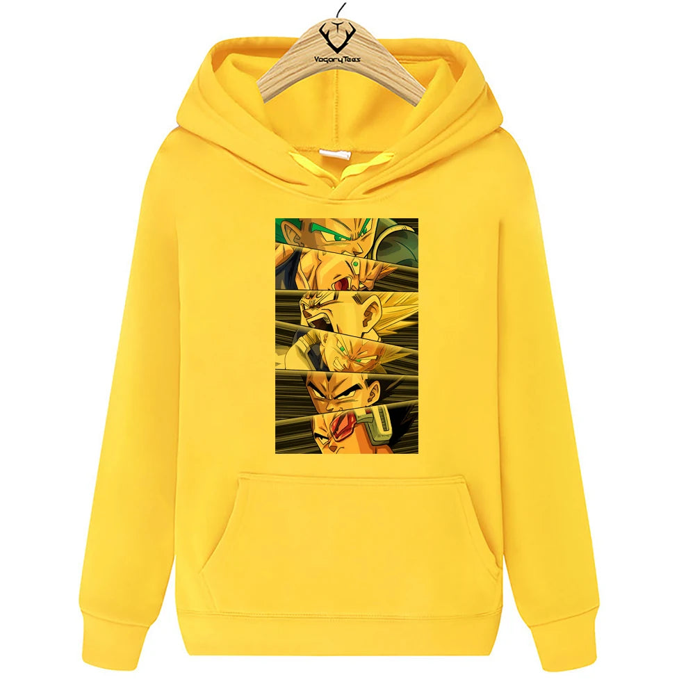 Funny Creative Japan Anime Z MAJIN BUU Eyes Cartoon Hoodies Pop Printed Tops punk Hip Hop unisex Streetwear Khaki Hoodies