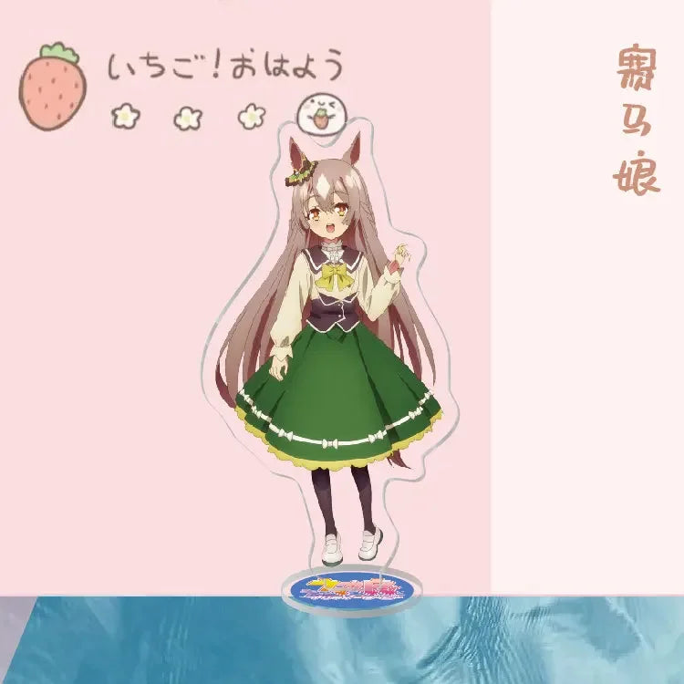 Anime Stand Uma Musume Pretty Derby Special Week Silence Suzuka Toukai Teiou Acrylic Figure Stand Model Plate Display Cute 15cm