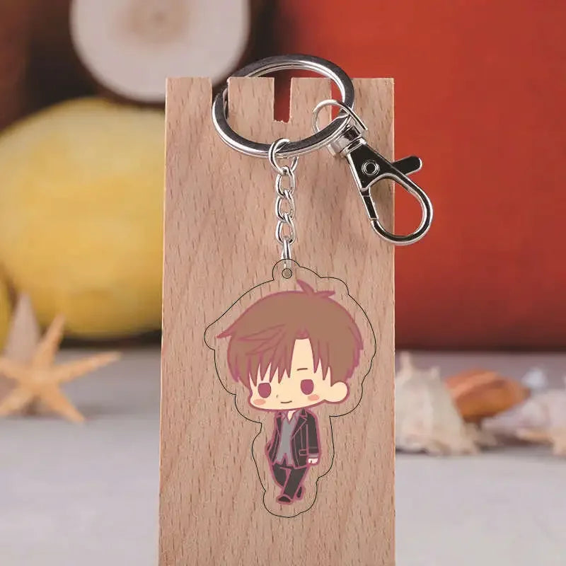 Anime Fruits Basket Acrylic Keychain Tohru Souma Sohma Ayame Shigure Cartoon Figure Key Chain Pendant Gift