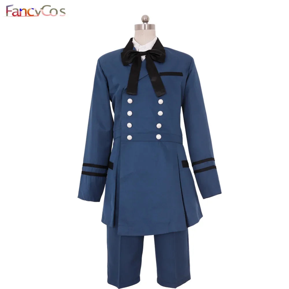 Anime Black Butler Kuroshitsuji Ciel Phantomhive Costume Cosplay Uniform Outfit Halloween Carvinal Custom Made Plus Size
