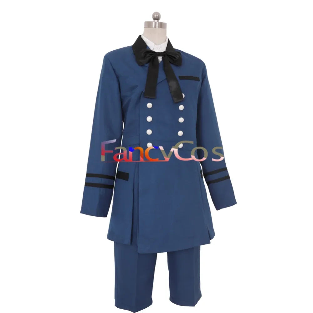 Anime Black Butler Kuroshitsuji Ciel Phantomhive Costume Cosplay Uniform Outfit Halloween Carvinal Custom Made Plus Size