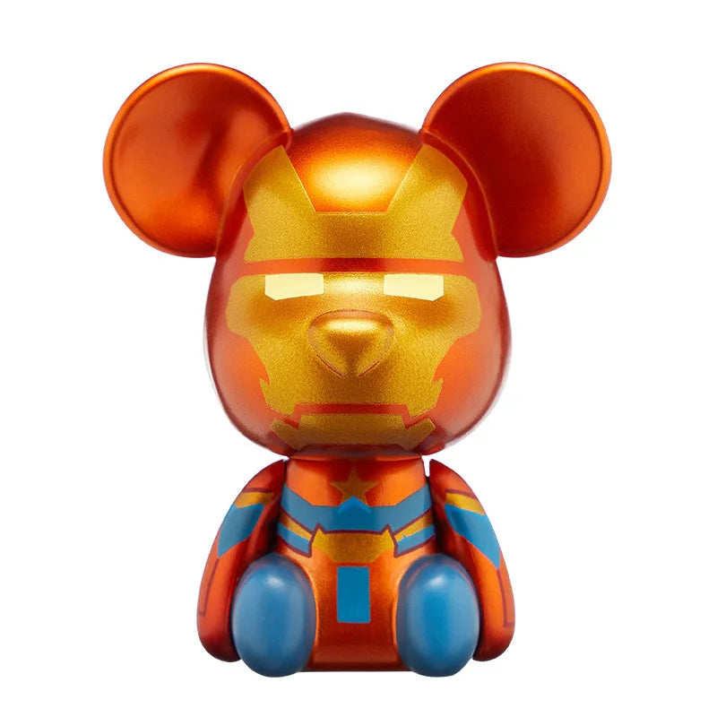 Disney Anime Marvel Movie Figure Iron Man Captain America Model Car Air Freshener Ornament Auto Vent Perfume Decor Accessories