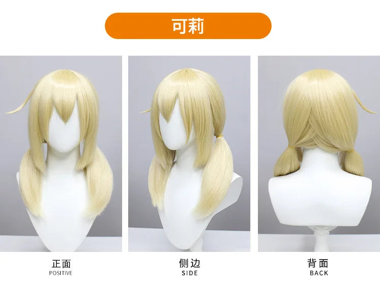 Anime Klee Cosplay Wig Genshin Impact Cat Ears Costumes Adult Unisex Headwear Project Sekai Promotion