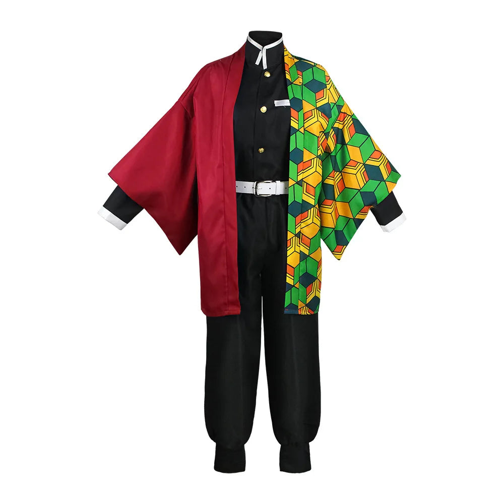 Demon Slayer Cosplay Tanjiro Nezuko Cosplay Kids Shinobu Costume Japanese Anime Cartoon Halloween Costume Christmas Gifts