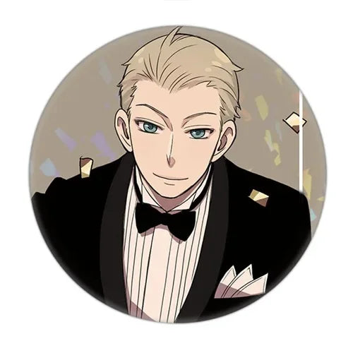 Anime Spy X Family Badge Brooch Pin Cospaly Loid Anya Yor Metal Pins Costume Accessories