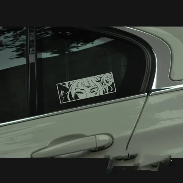 Car Styling Tape Decals for Himiko Toga Manga Anime Waifu Sticker Peeper Cartoon Auto Window Tail Tape