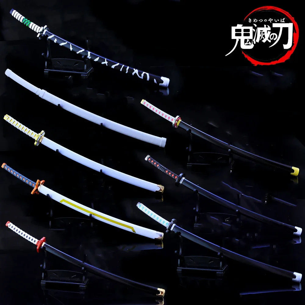 Demon Slayer Sword 25cm Agatsuma Zenitsu Nichirin Blade Alloy Katana Sword Japanese Anime Weapon Model Gift Toys for Children