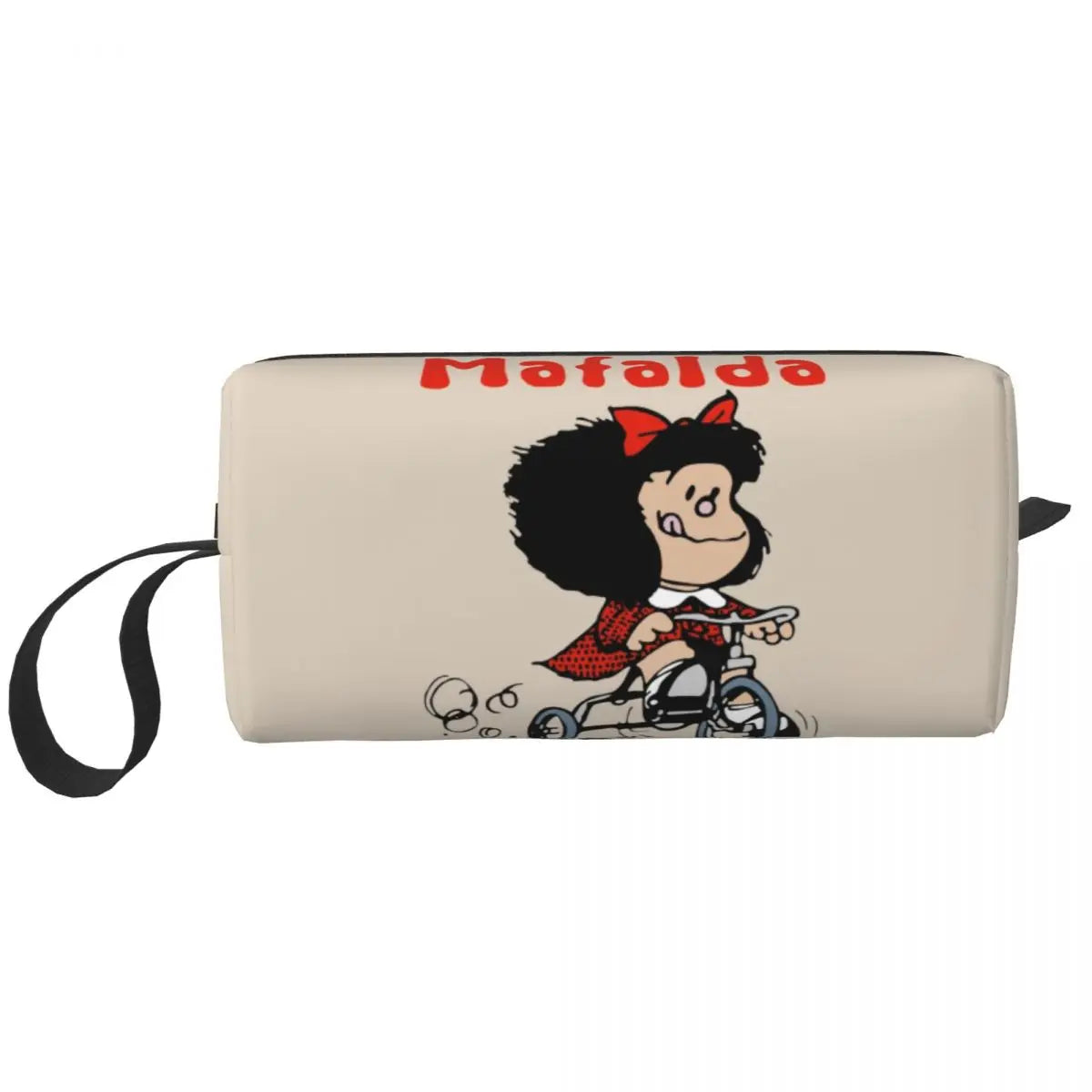 Custom Mafalda Balloon Heart Makeup Bag Women Travel Cosmetic Organizer Quino Manga Cartoon Storage Toiletry Bags Dopp Kit Case
