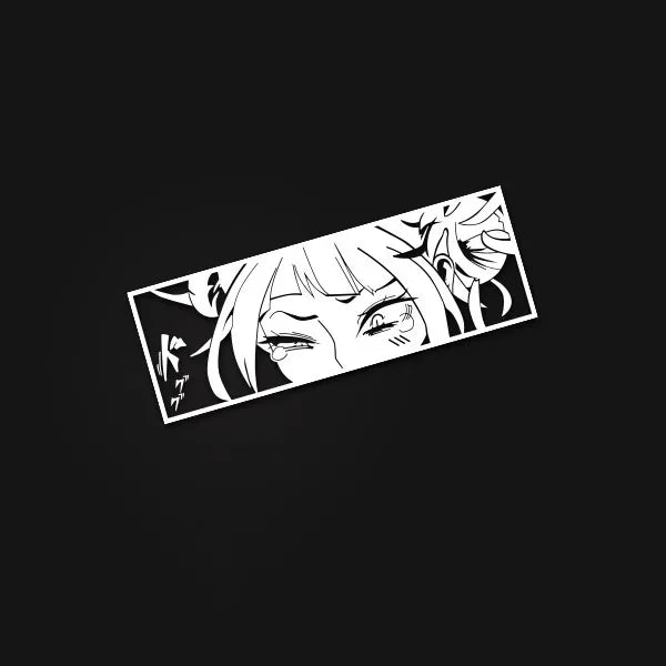 Car Styling Tape Decals for Himiko Toga Manga Anime Waifu Sticker Peeper Cartoon Auto Window Tail Tape