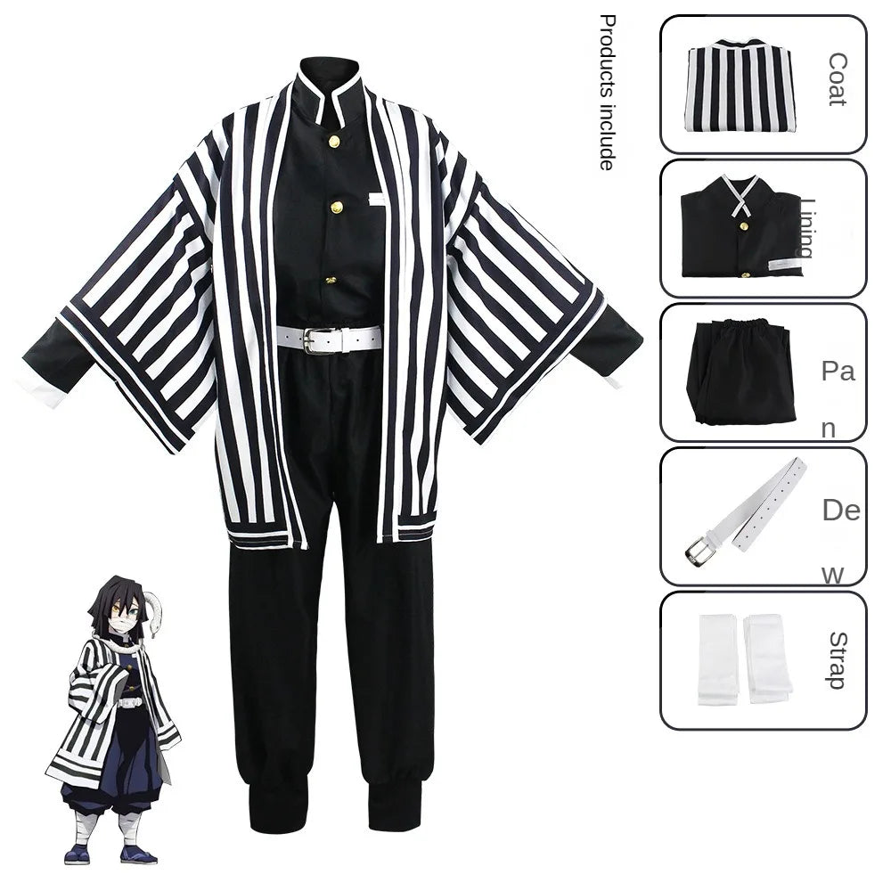 Demon Slayer Cosplay Tanjiro Nezuko Cosplay Kids Shinobu Costume Japanese Anime Cartoon Halloween Costume Christmas Gifts