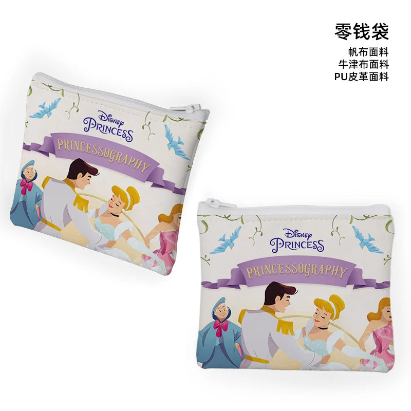 Disney Princess Cinderella C871 Anime Customized Cosmetics Bags Cartoon Coin Bag Storage Handbag Stationery Birthday Gift