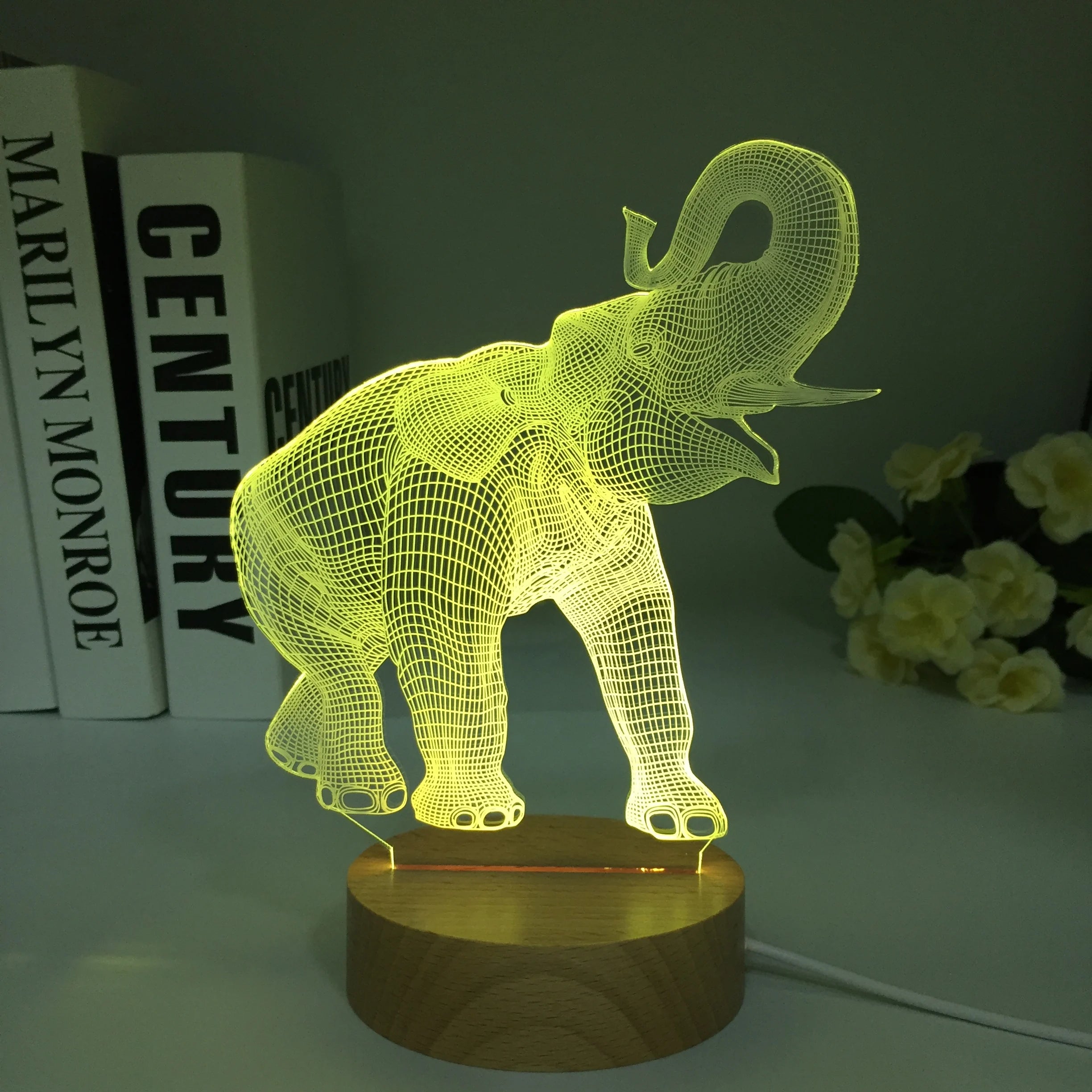 Elephant 3D LED Lamp for Bedroom Decor Nightlight Children's Brithday Gift Manga Room Colors Desk Led Light Dropshipping